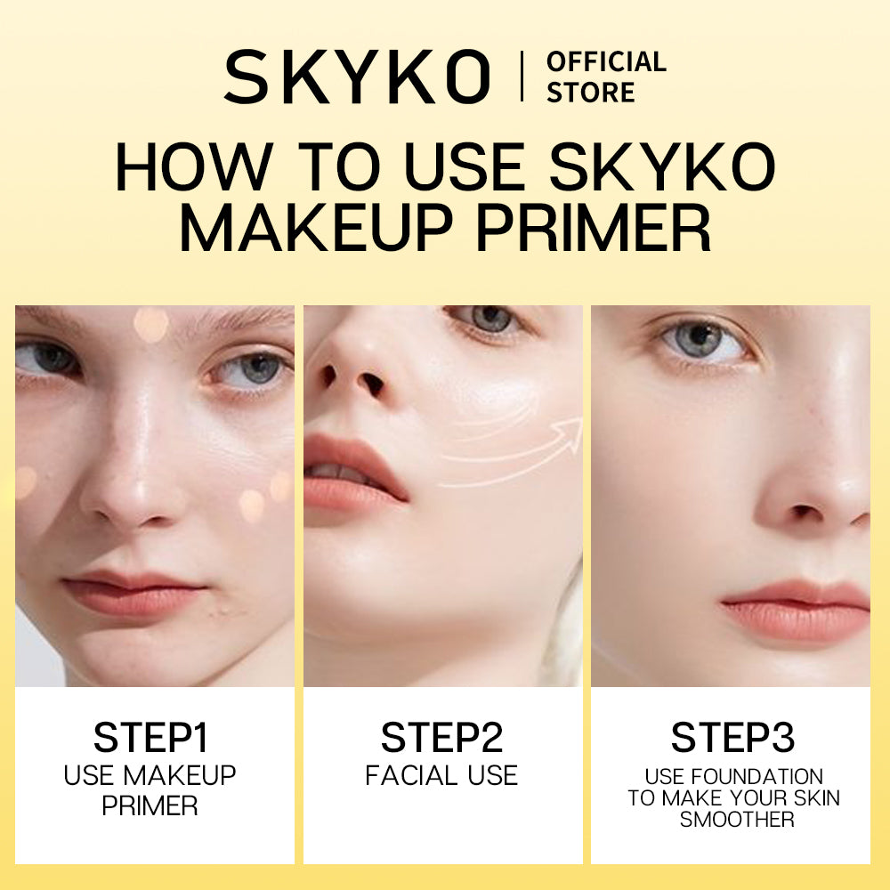 Skyko Orange Primer Poreless Makeup Base Primer Cream