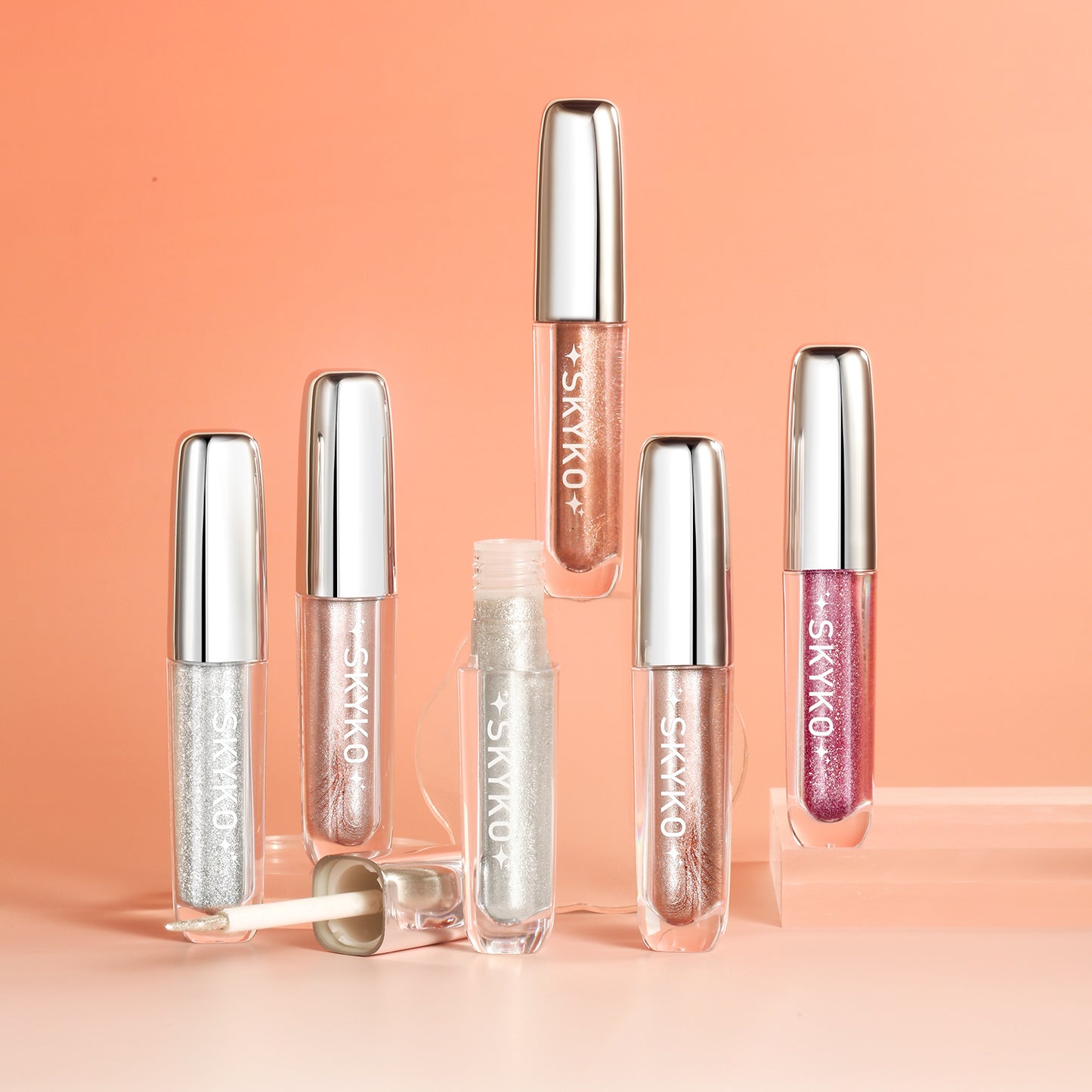 Skyko Liquid Eye Shadow Eyeshadow Fine Shining Crystal Glitter Eye Flashing Super Flashing Lying Silkworm Brightening Liquid High Gloss