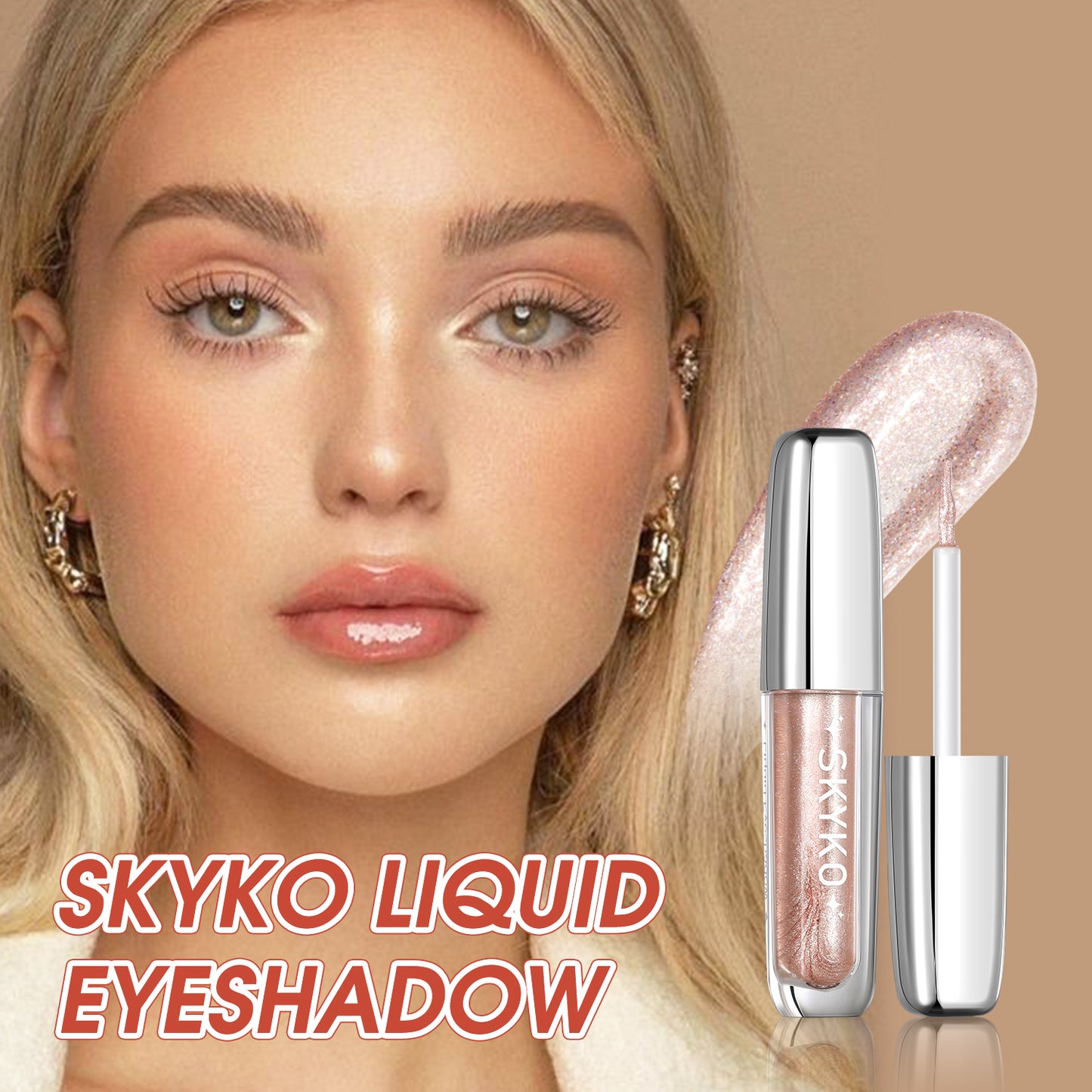 Skyko Liquid Eye Shadow Eyeshadow Fine Shining Crystal Glitter Eye Flashing Super Flashing Lying Silkworm Brightening Liquid High Gloss