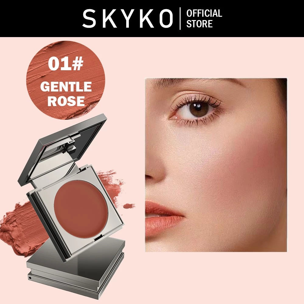 COD SKYKO Cream Blush Multi-Purpose Natural Face Makeup Blusher Dual Use for Lips and Cheeks