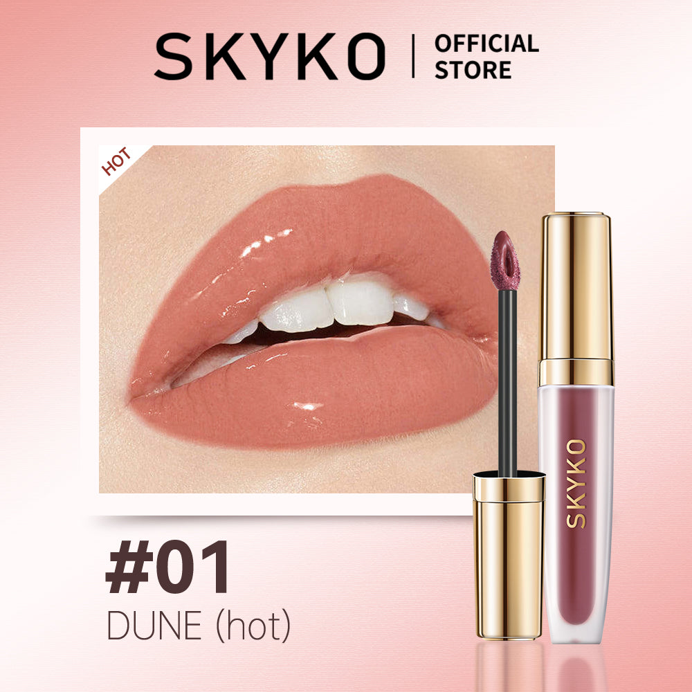 Skyko Lip Gloss Hydrating Glass Lip Moisturizing Mirror Lip Glaze Lipstick Waterproof and long-lasting Lip Makeup