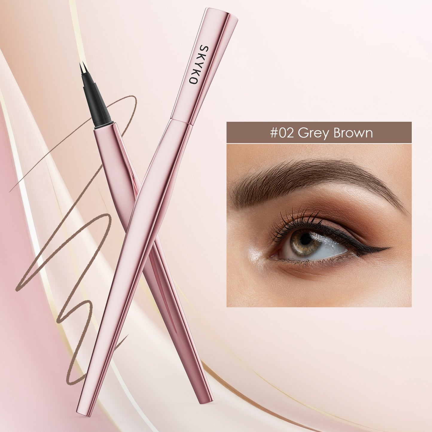 Skyko Waterproof Liquid Eyebrow Pencil 24 hours Long Lasting