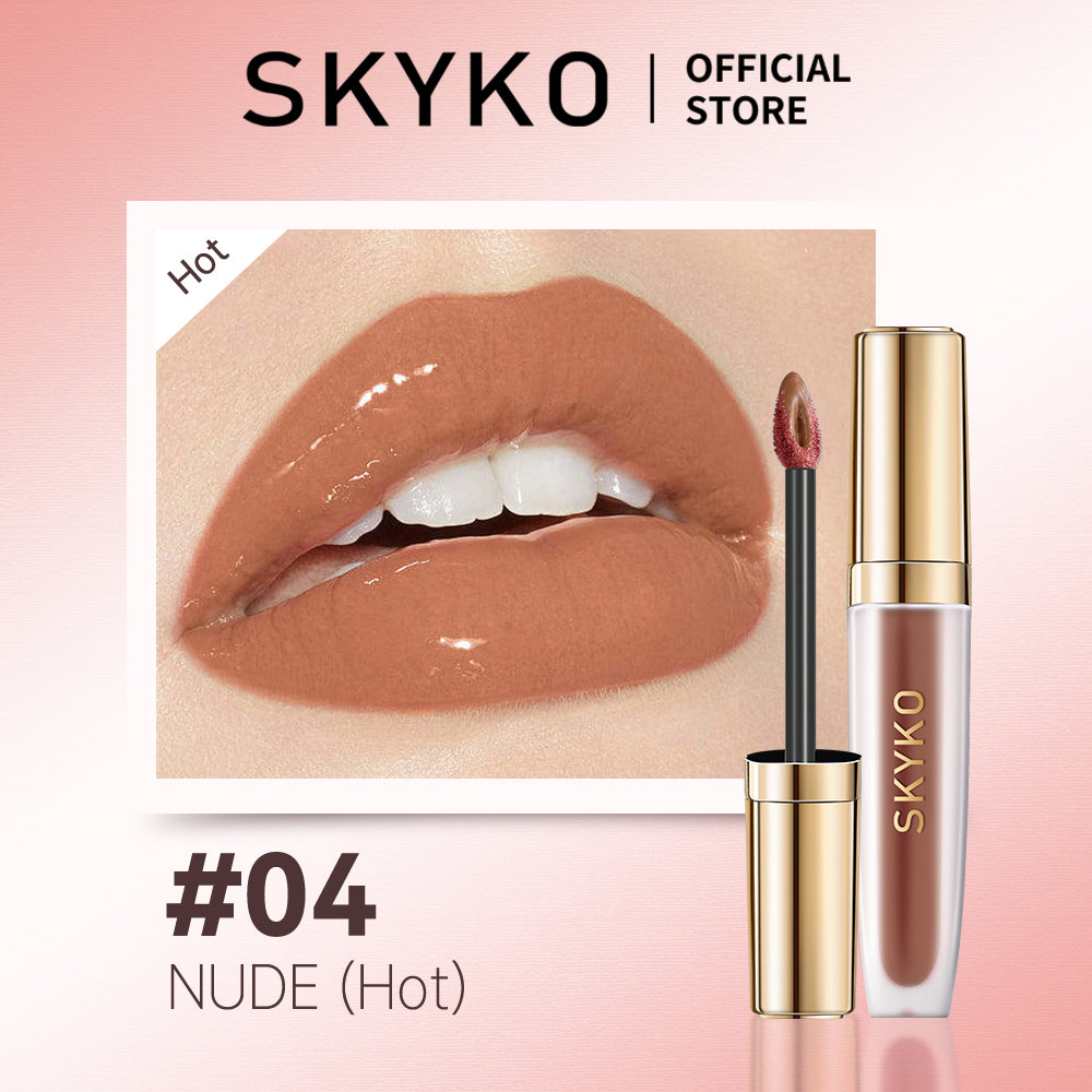 Skyko Lip Gloss Hydrating Glass Lip Moisturizing Mirror Lip Glaze Lipstick Waterproof and long-lasting Lip Makeup