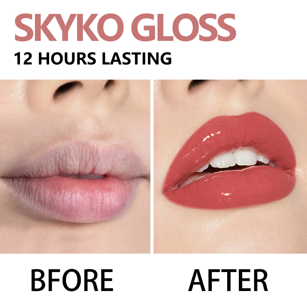 Skyko Lip Gloss Hydrating Glass Lip Moisturizing Mirror Lip Glaze Lipstick Waterproof and long-lasting Lip Makeup