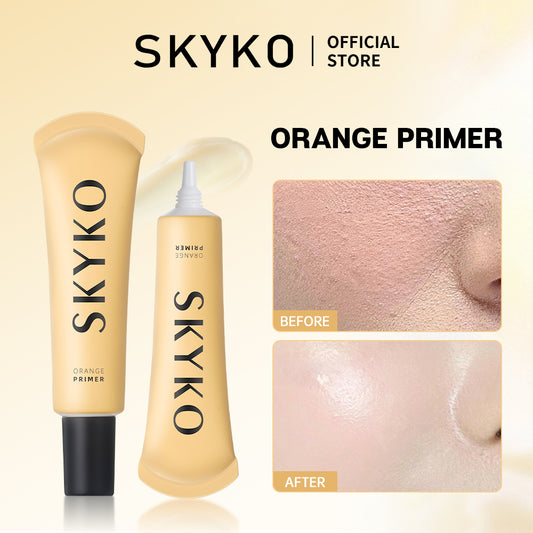 Skyko Orange Primer Poreless Makeup Base Primer Cream