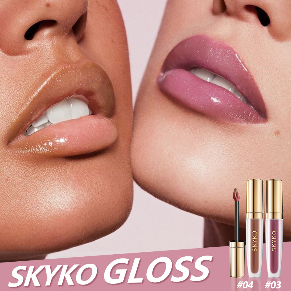 Skyko Lip Gloss Hydrating Glass Lip Moisturizing Mirror Lip Glaze Lipstick Waterproof and long-lasting Lip Makeup