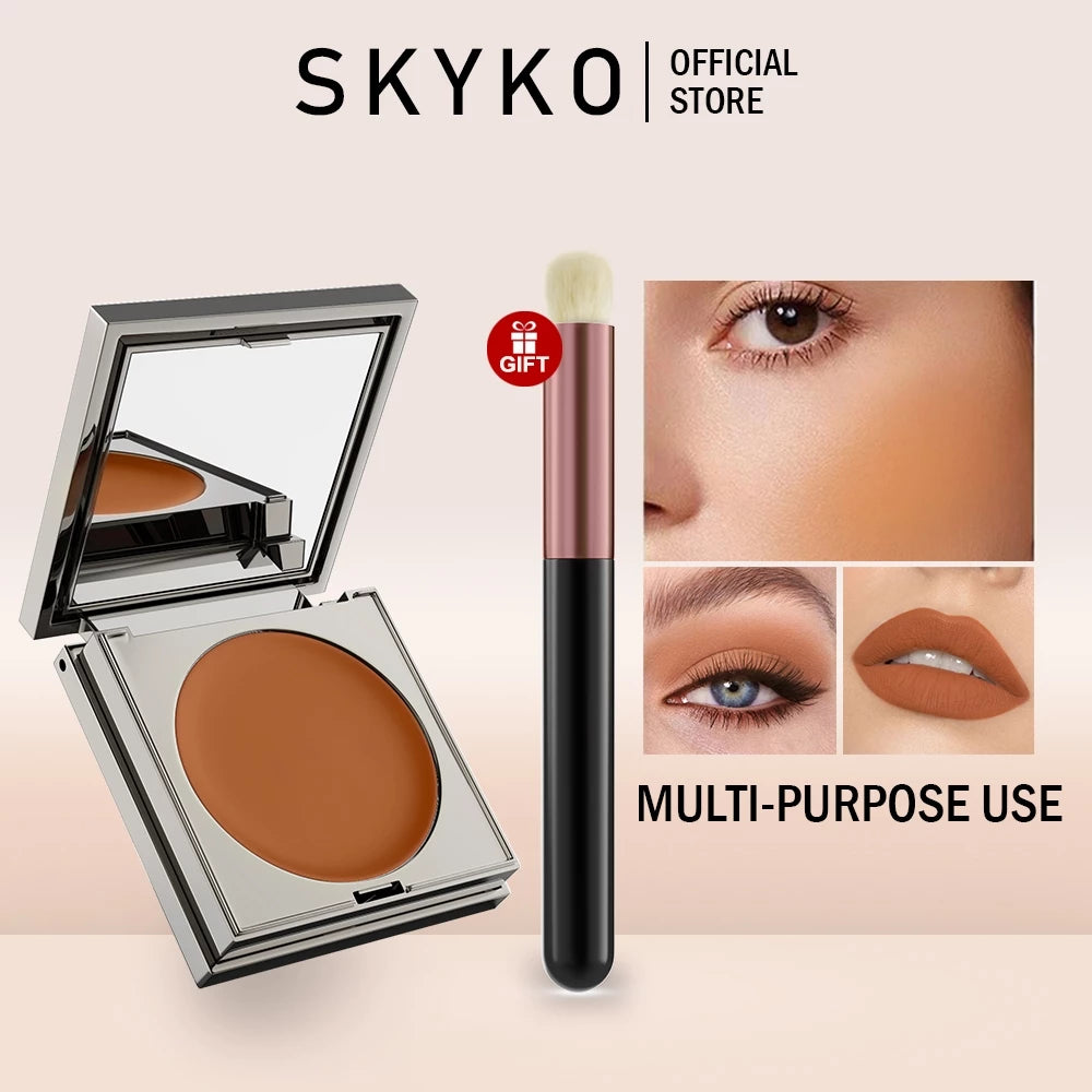 COD SKYKO Cream Blush Multi-Purpose Natural Face Makeup Blusher Dual Use for Lips and Cheeks